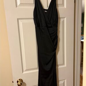 Abercrombie Black Satin Dress